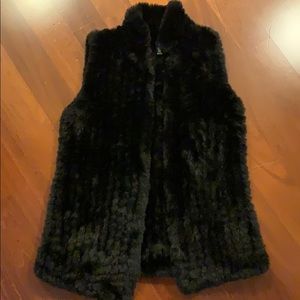 Aqua Faux Fur Vest from Bloomingdale’s